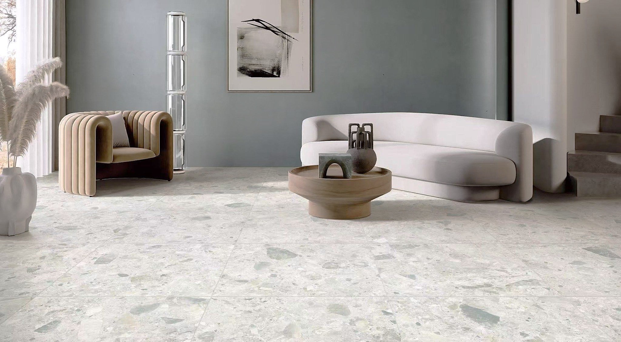 Luxstone White 600x600 Matt Smooth Grip