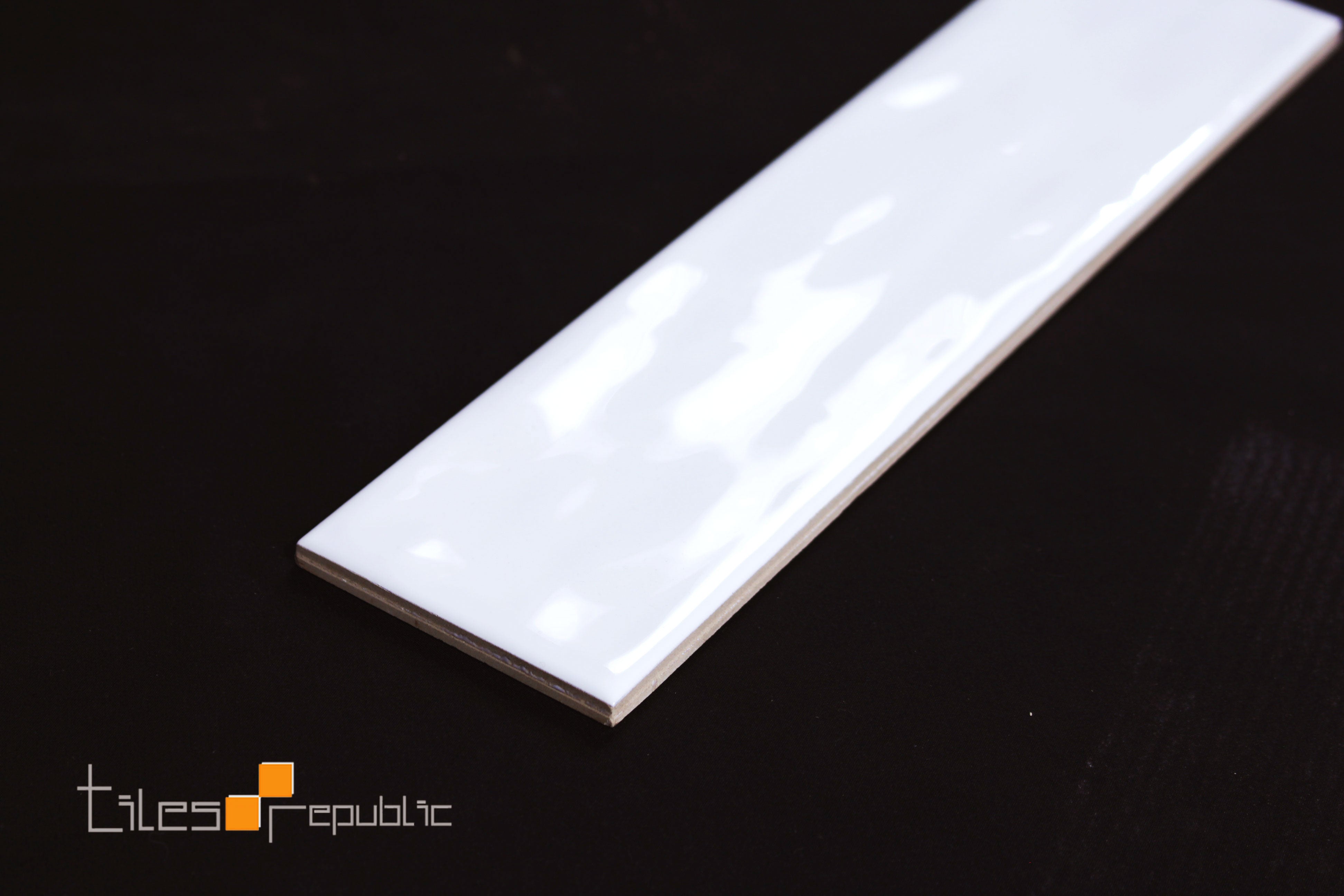 STAR White Gloss Handmade-Look 75x300 Subway Wall
