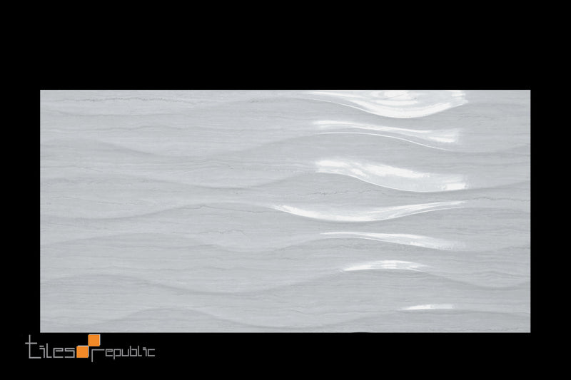 Fascino Wave Grey Gloss 300x600