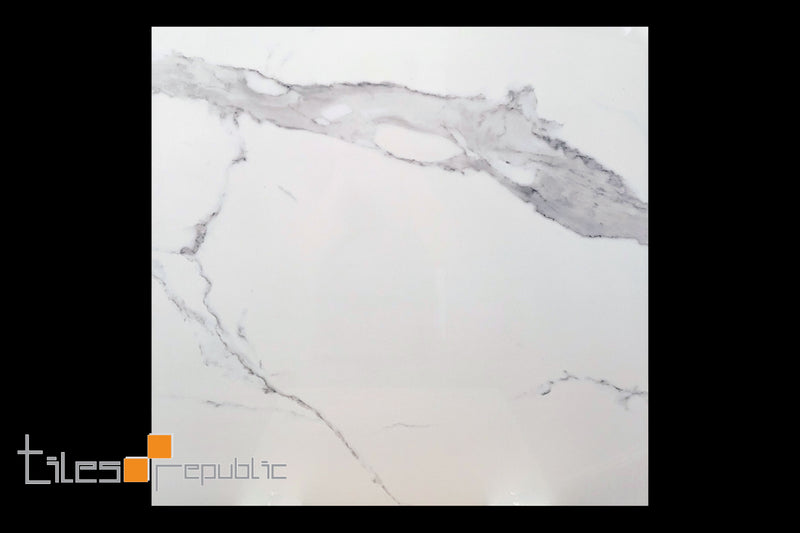 Carrara Marble White Polished 600x600
