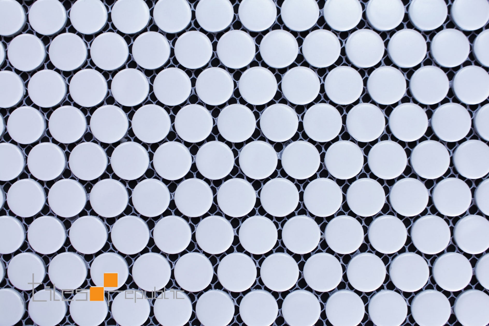Penny Round Mosaic White 315x294 Matt