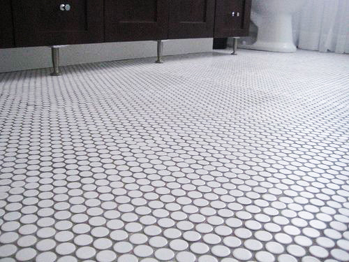 Penny Round Mosaic White 315x294 Matt