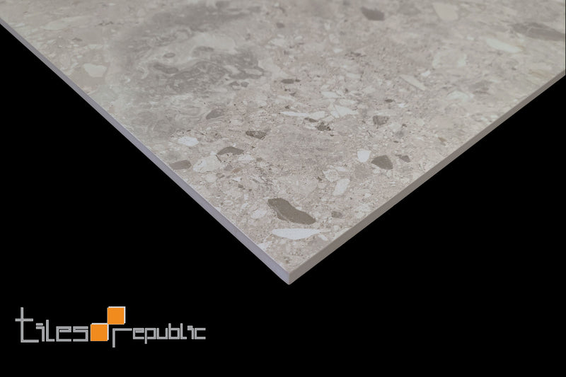 Terrazzo Ceppo Light Grey 600x1200 Matt Smooth Grip