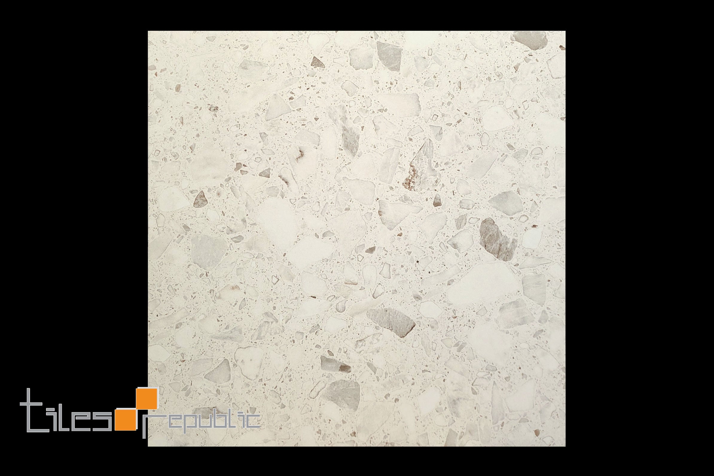 TERRAZZO STONE MARSHMELLOW 600X600x20mm STRUCTURED