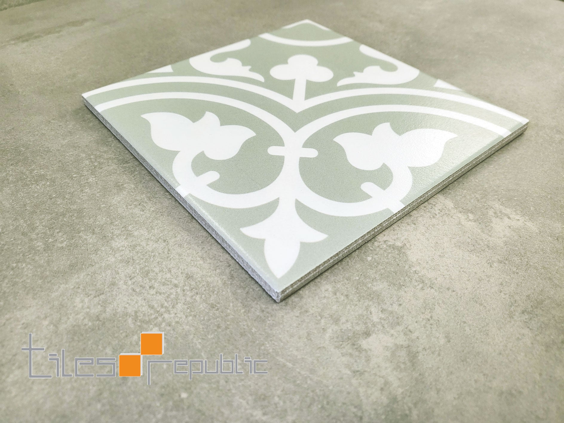 HERITAGE ASTER GREEN 200X200 MATT