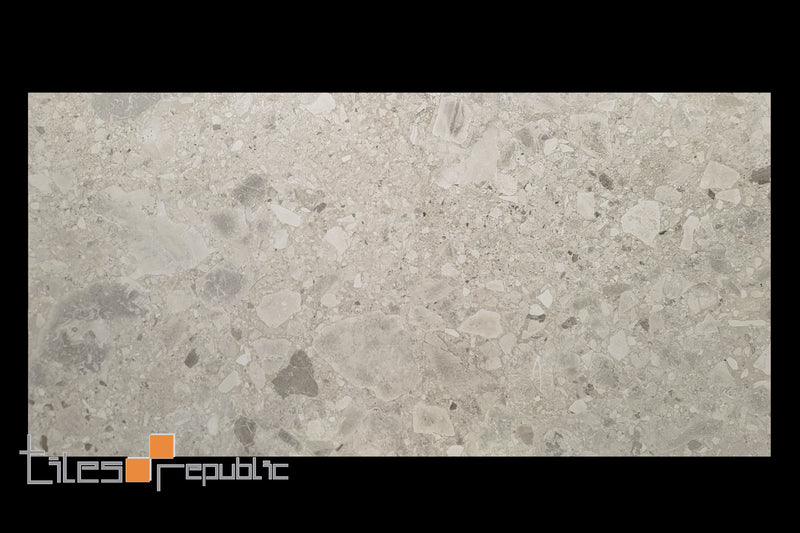Terrazzo Ceppo Light Grey 600x1200 Matt Smooth Grip