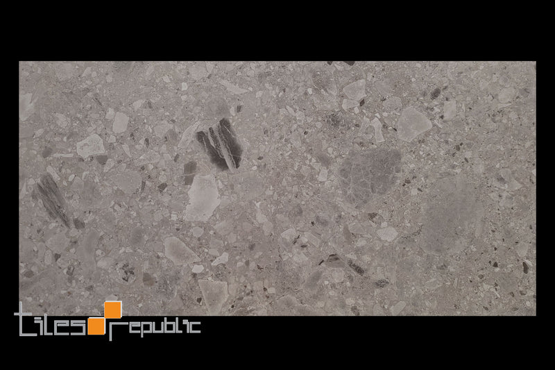 Terrazzo Ceppo Grey 600x1200 Matt Smooth Grip