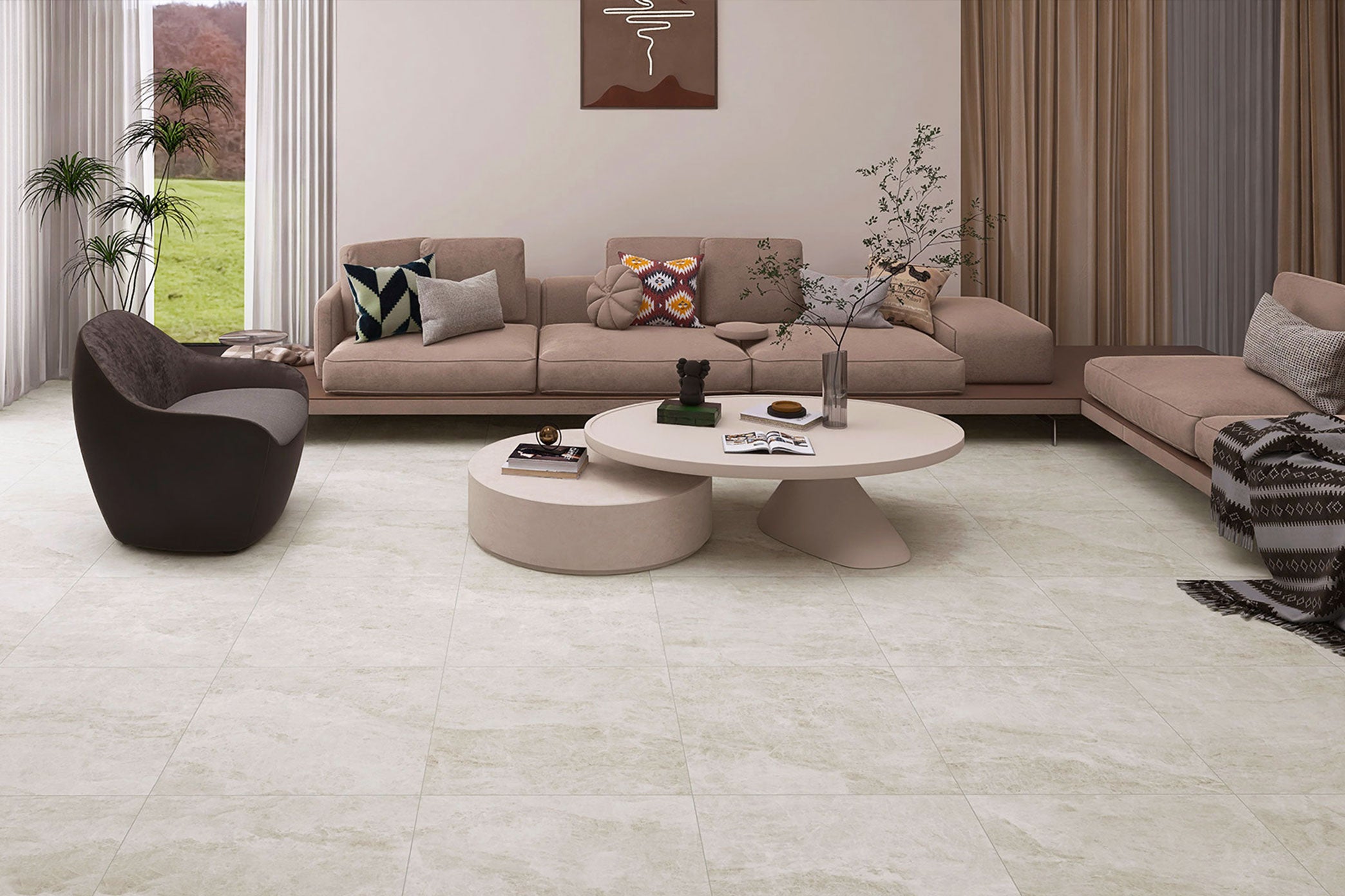 Taj Mahal White 600x600 Silk Finish