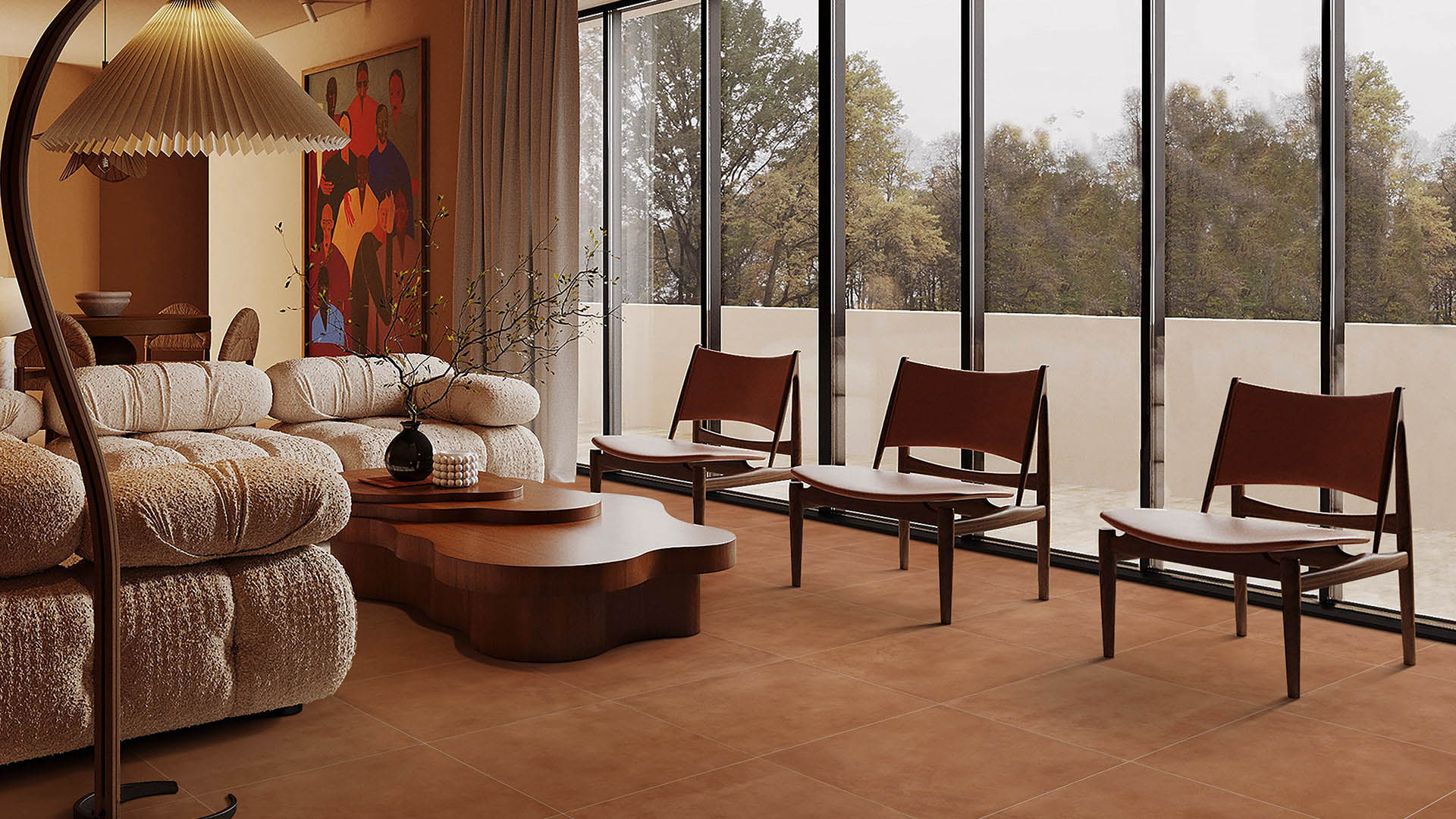 TERRACOTTA CLAY 600X600 MATT SMOOTH GRIP