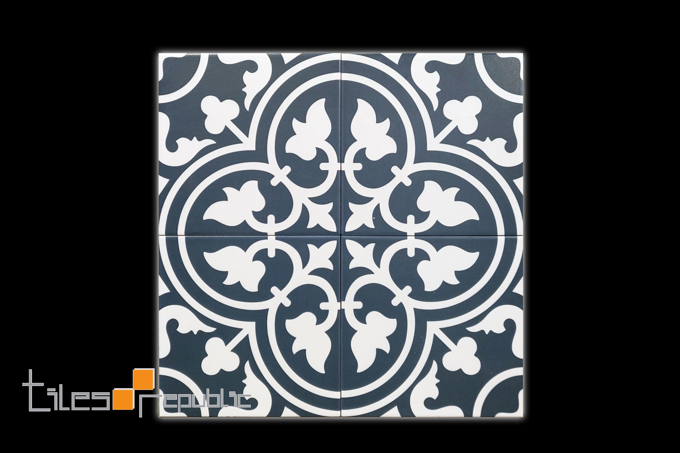 HERITAGE ASTER NAVY 200X200 MATT