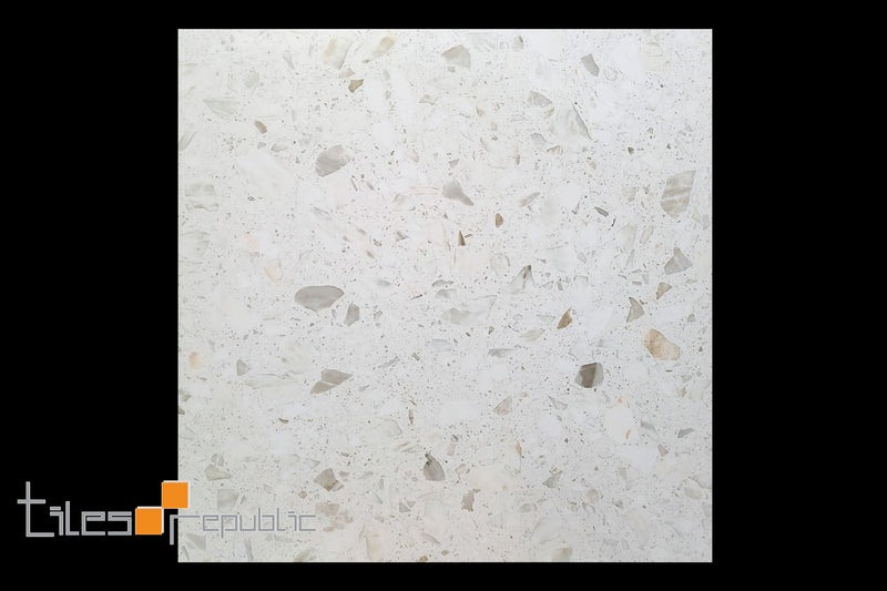 Big Terrazzo White Matt 600x600
