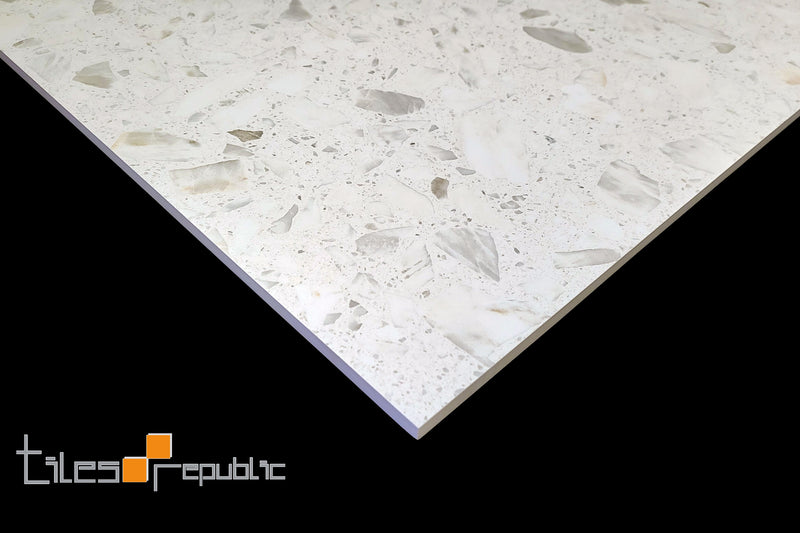 Big Terrazzo White Matt 600x600