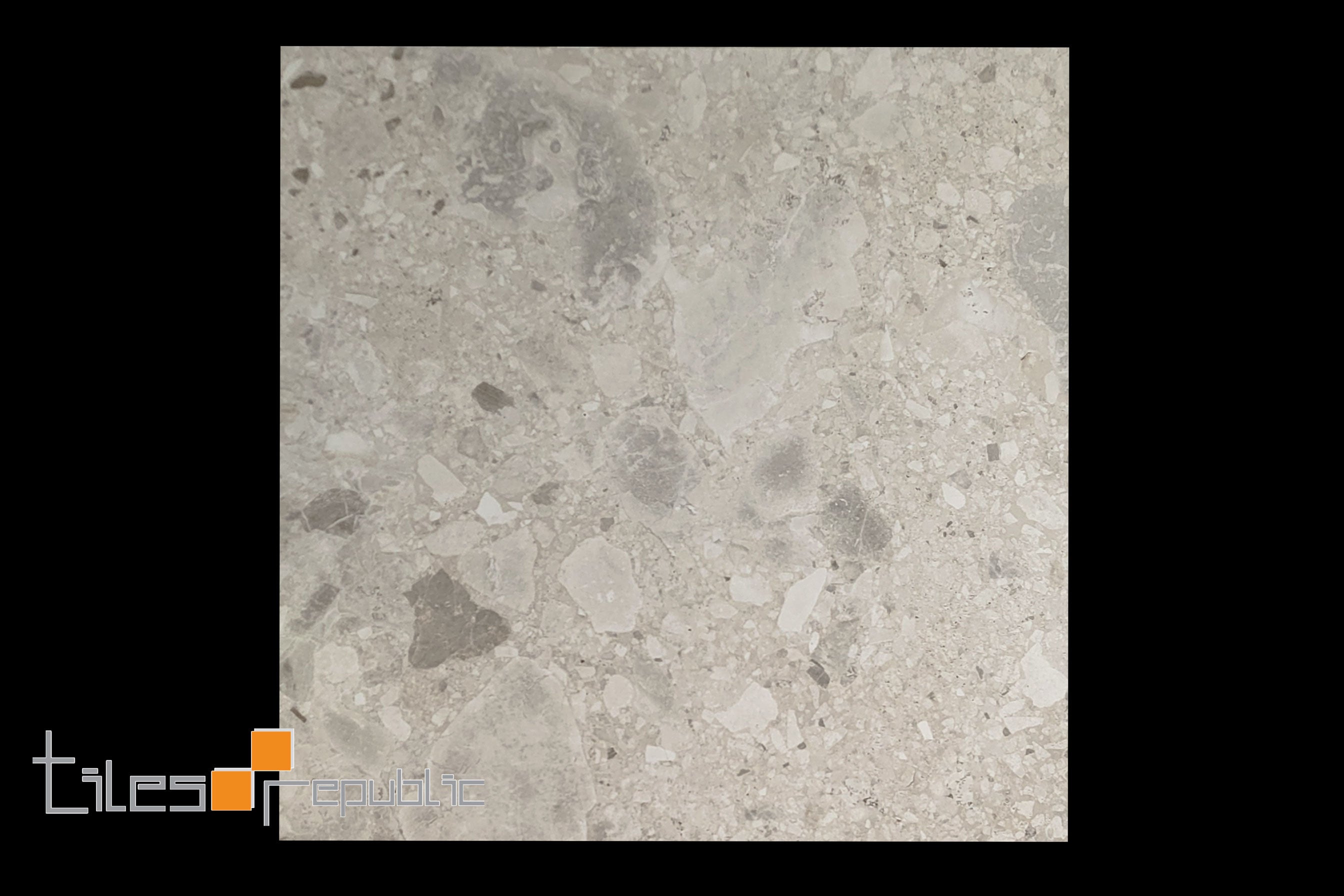 Terrazzo Ceppo Light Grey 600x600 Matt Smooth Grip