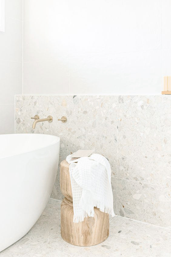 Big Terrazzo White Matt 600x600