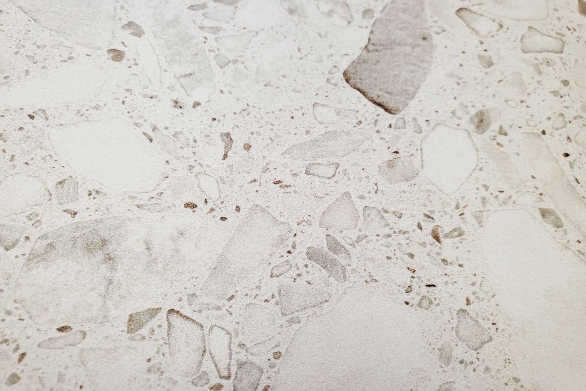 TERRAZZO STONE MARSHMELLOW 600X600x20mm STRUCTURED