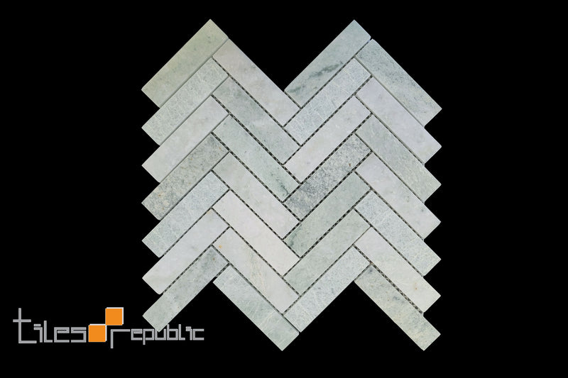 TUSCANY GREEN LONG HERRINGBONE 295X275X8MM
