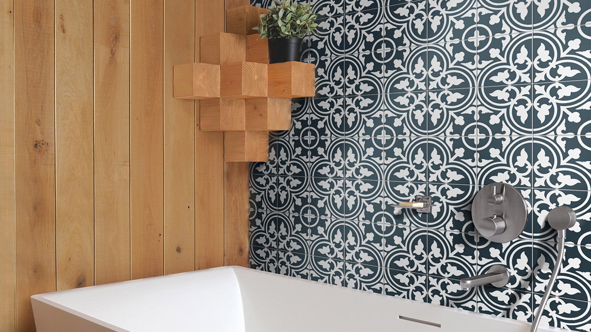 HERITAGE ASTER NAVY 200X200 MATT