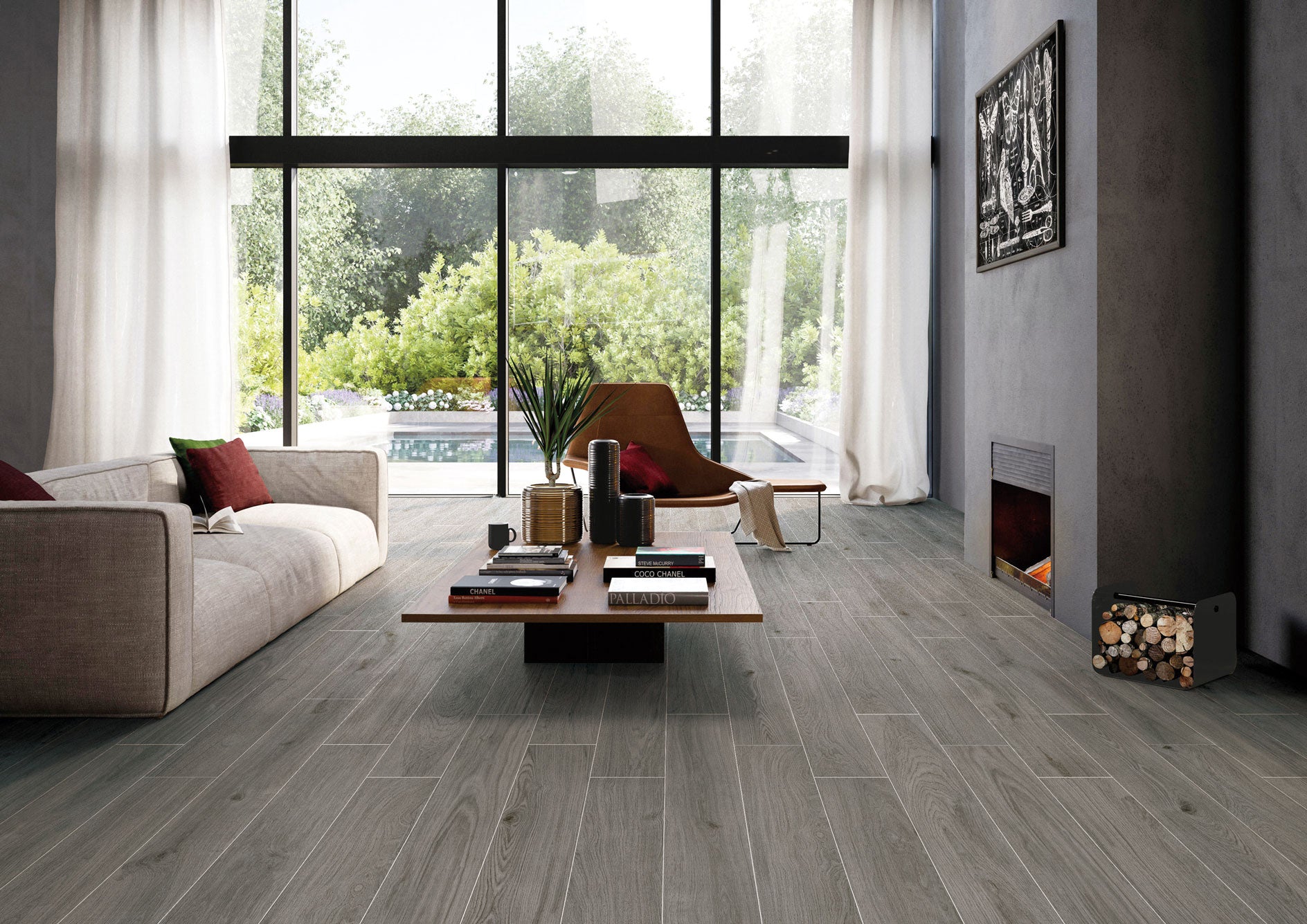 Ash Wood Smoke Matt 200x1200 Timber Look