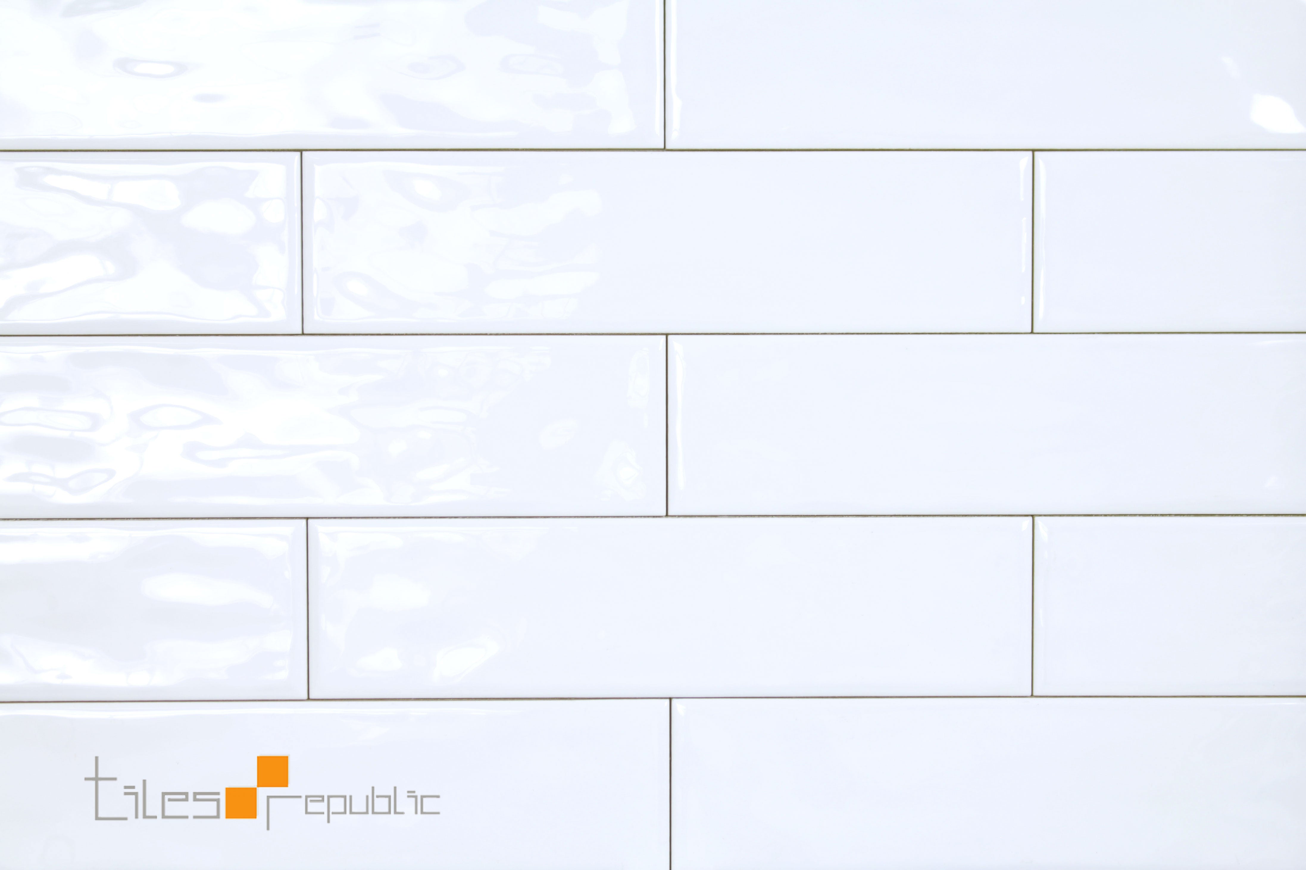 STAR White Gloss Handmade-Look 75x300 Subway Wall