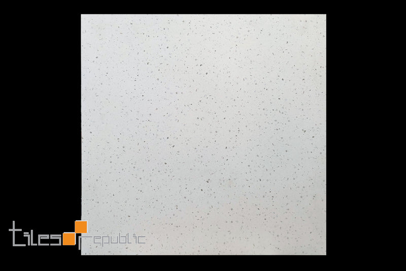 Small Terrazzo White Matt 600x600