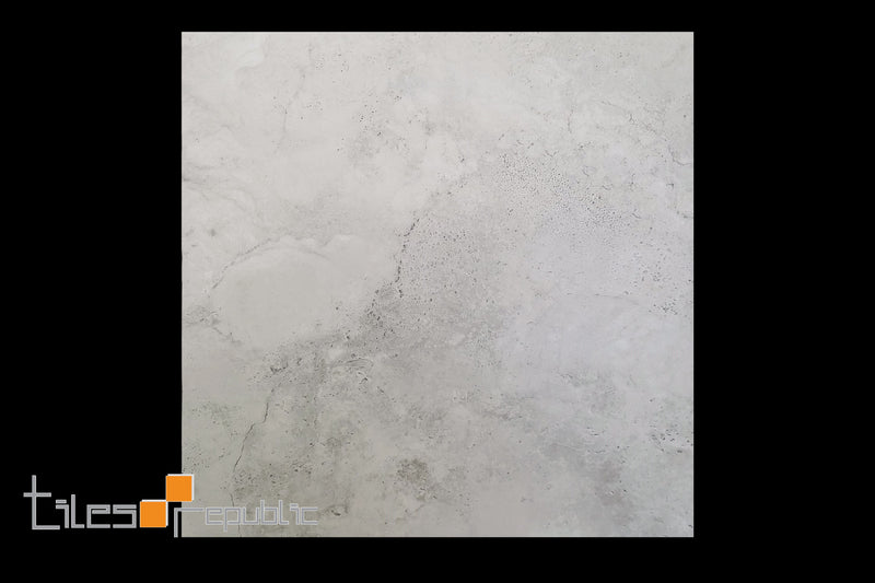 Travertine Light Grey Matt 600x600