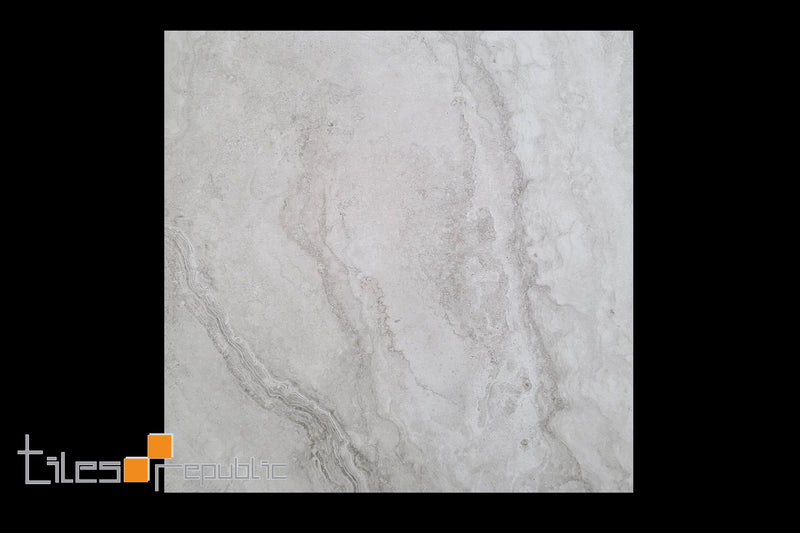 Travertine Light Grey Matt 600x600