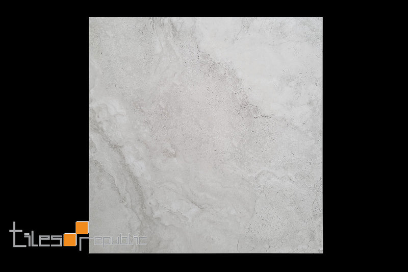 Travertine Light Grey Matt 600x600