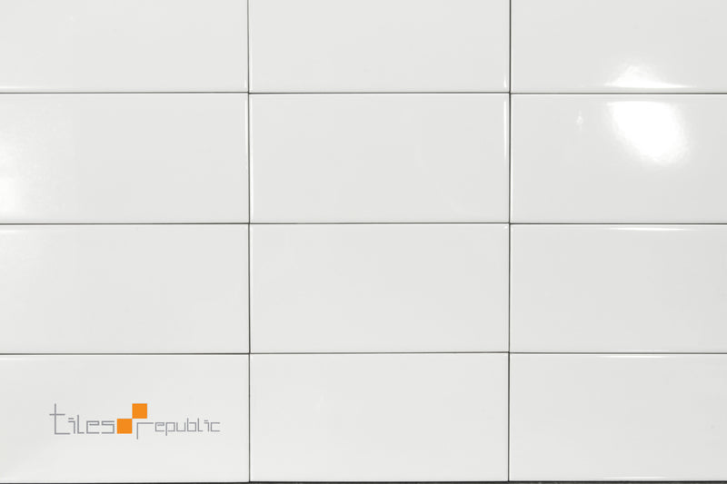 White Gloss 100x200 Subway Wall