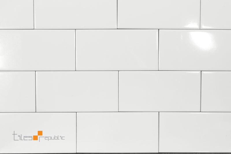 White Gloss 100x200 Subway Wall