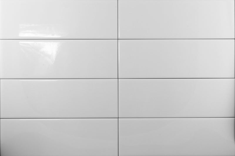White Gloss 100x300 Subway Wall