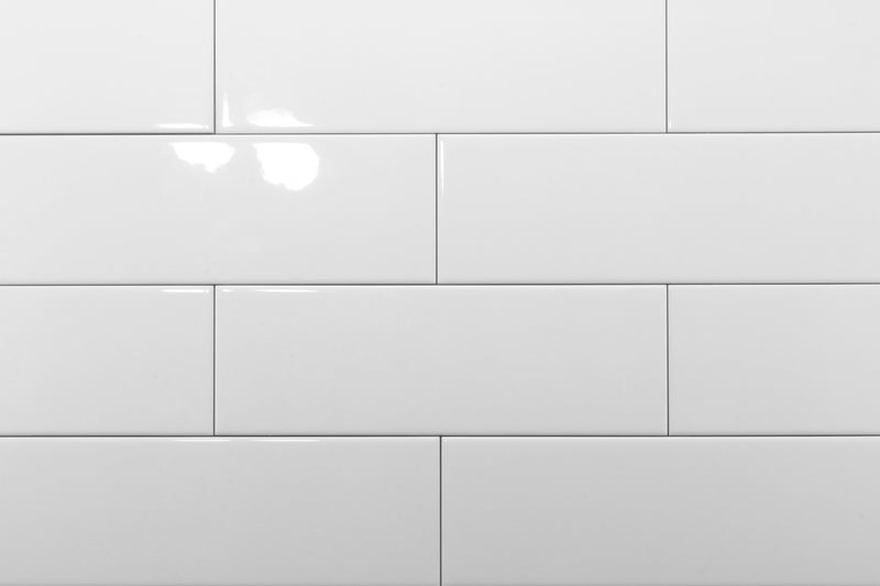 White Gloss 100x300 Subway Wall