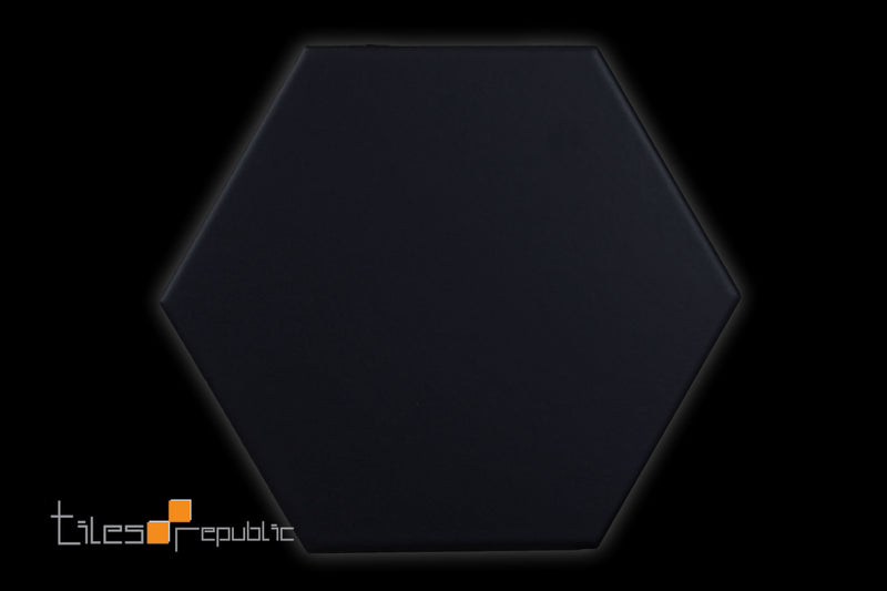 Eco Stone Hexagon Black Matt 200x230