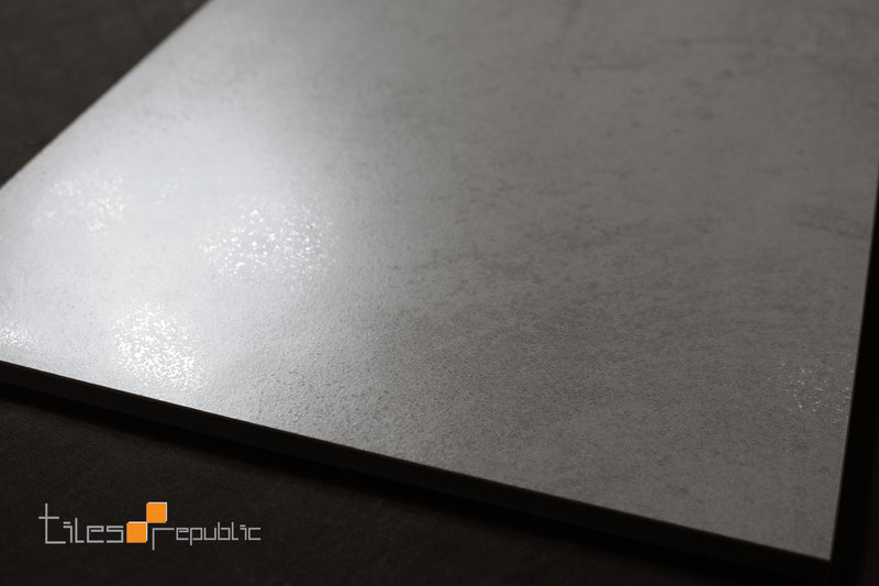 Mist Grey Concrete Look Tile Lappato 600x600