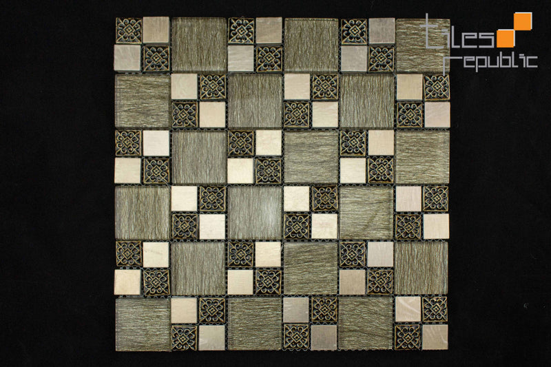 Modern Brown Mosaic 300x300