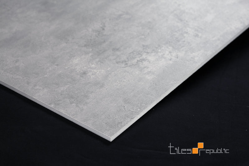 Iris Silver Grey Concrete Look Tile Matt 600x1200