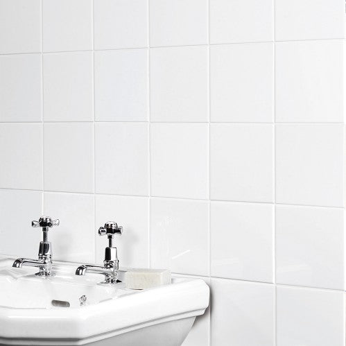 White Tile Matt 100x100 Wall