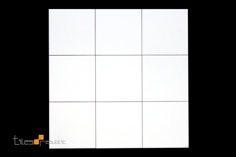 White Tile Matt 100x100 Wall