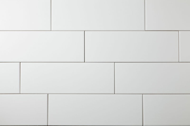 White Matt 100x300 Subway Wall