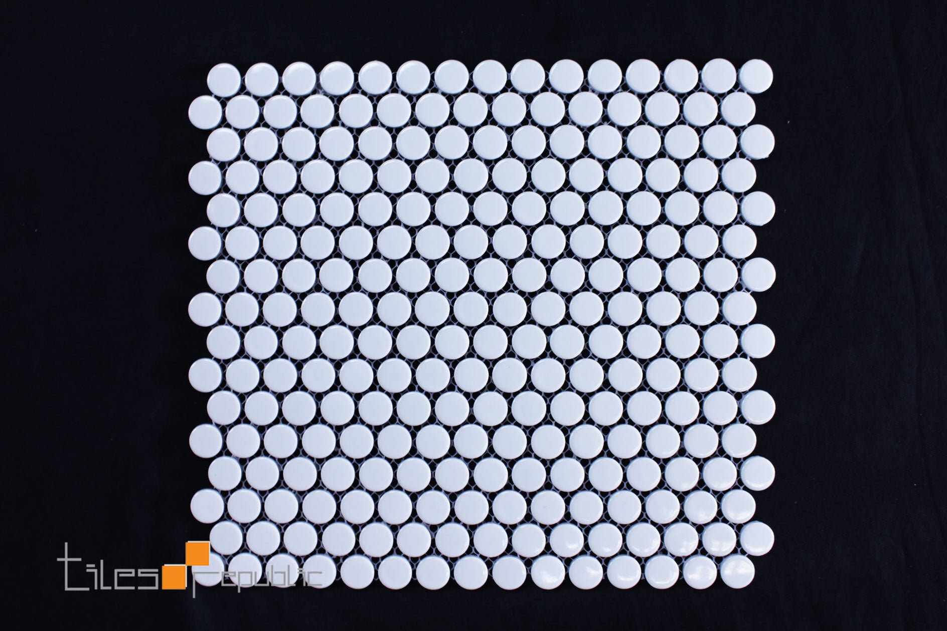 Penny Round Mosaic White 315x294 Gloss