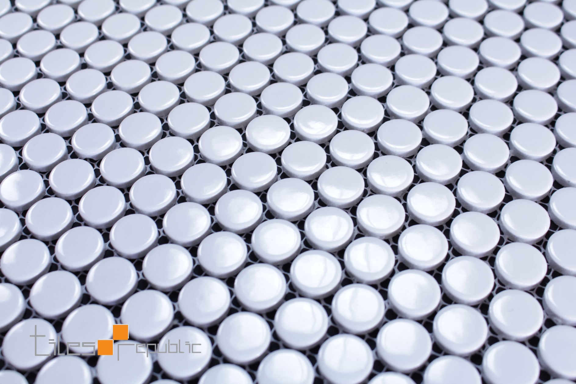 Penny Round Mosaic White 315x294 Gloss